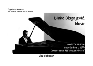 Dinko Blagojević, klavir